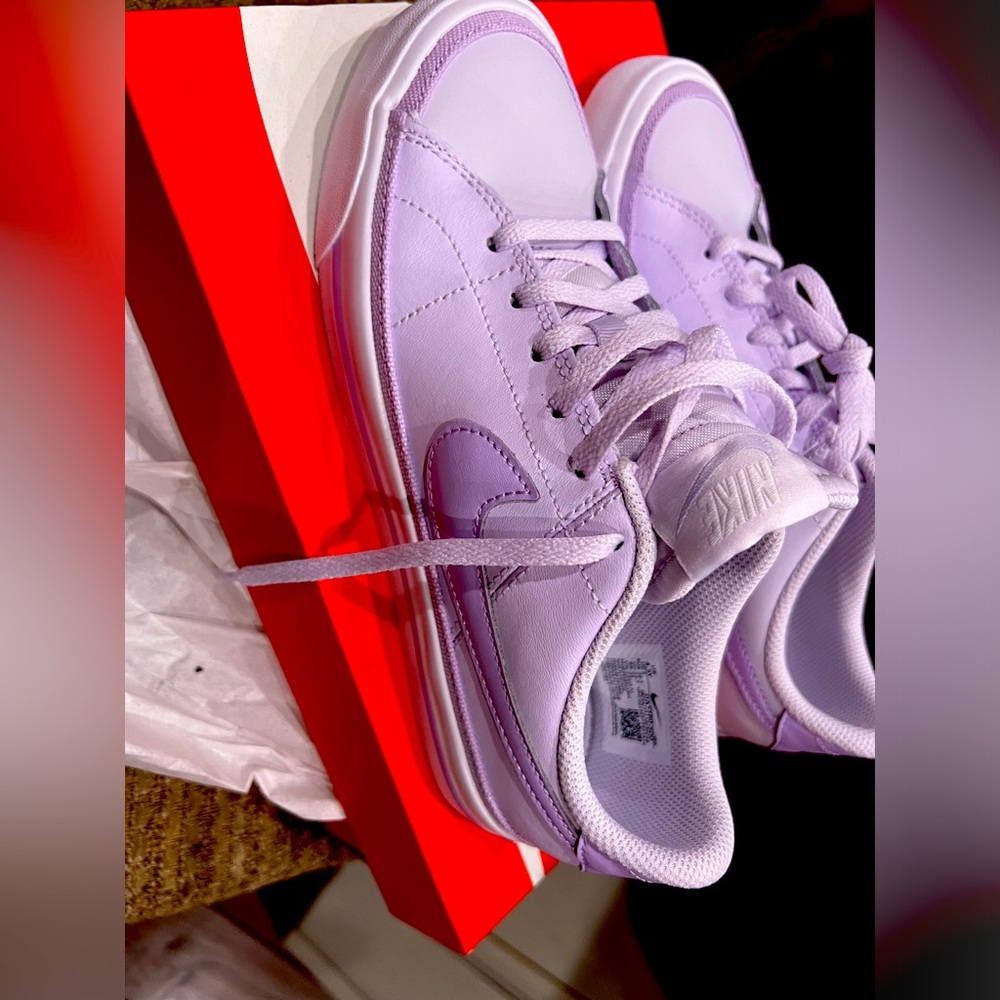 Girls size 4.5 Nike Court Legacy in Lilac Bloom 😍